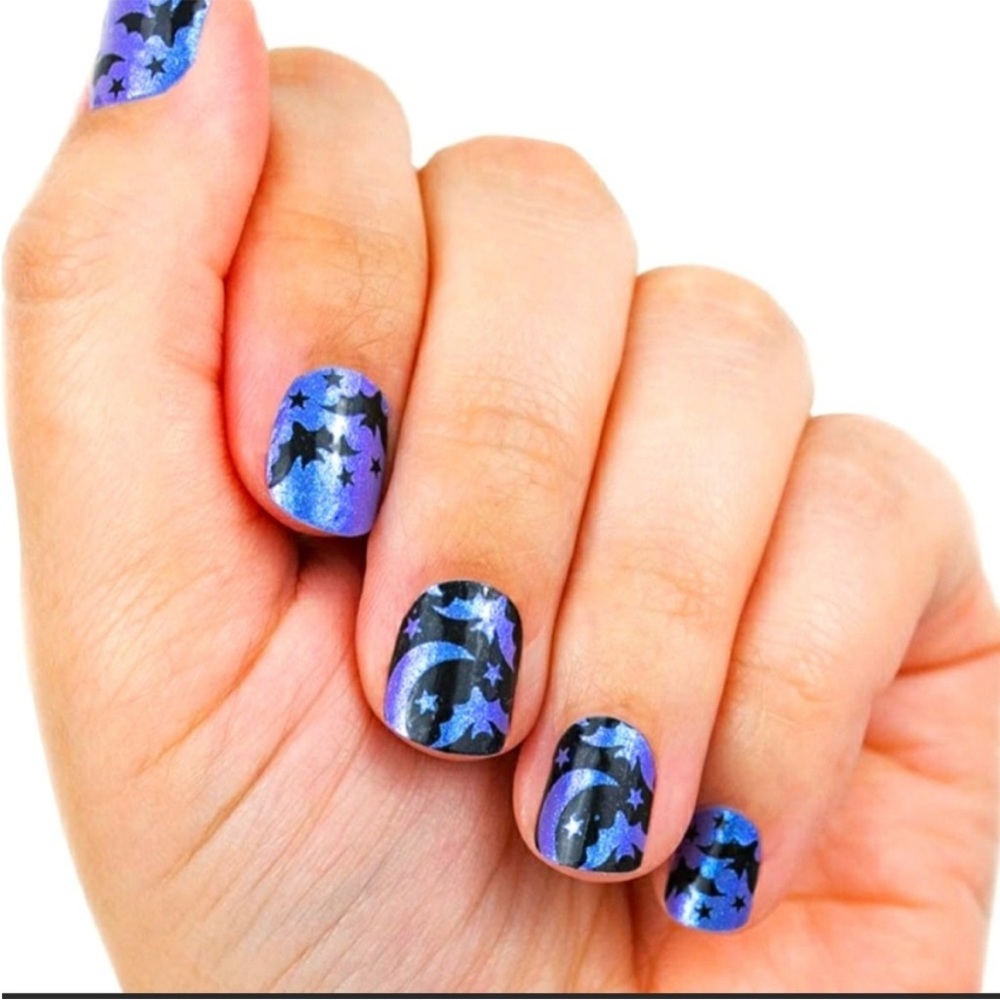 *Retired* Color Street: Bat’s Amore | Halloween Blue Purple Black Stars Fall - Picture 10 of 13